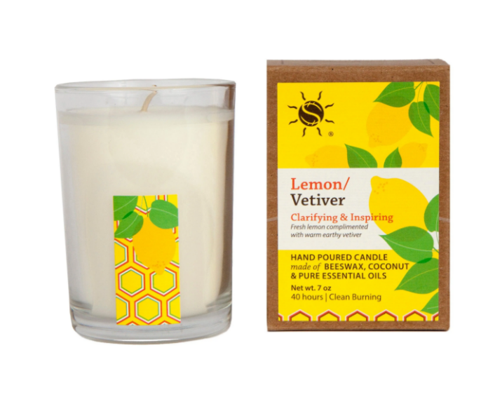 SunLeaf Lemon Vetiver Candle - 7 Ounce