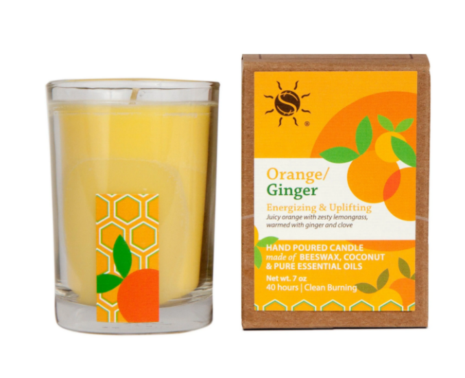 SunLeaf Orange Ginger Candle - 7 Ounce